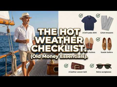 How to Dress "Old Money" in the Blazing Heat (Men Over 50) | Old Money Outfits