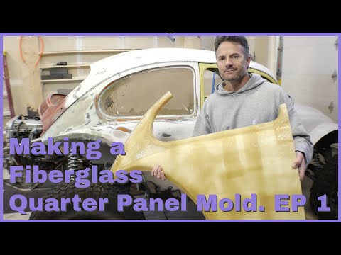 Making a Fiberglass Quarter Panel Ep 1 (The Mold)