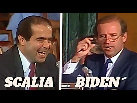 Biden Plays Intellectual and Scalia Laughs Off the Exchange