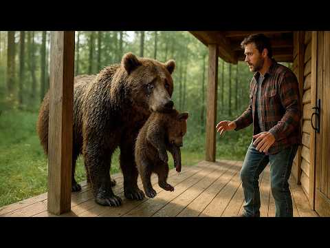 Weinende Bärenmutter bringt ihr sterbendes Junges zu einem Mann – Was er tut, ist unglaublich!