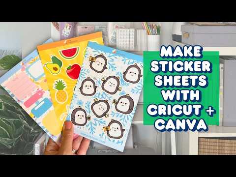 How I Make Sticker Sheets with Cricut + Canva