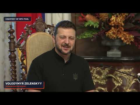 Ukraine President Zelenskyy and Philippine President Marcos speak in Malacañang