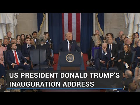 US President Donald Trump's 2025 inauguration address