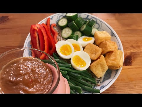 在家做沙爹醬配 Gado Gado 加多加多 (印尼沙律) Indonesian Salad-Gado Gado  #簡易食譜 #加多加多沙律 #OurLittlePantry