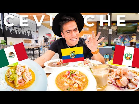 CEVICHE PERUANO VS CEVICHE ECUATORIANO VS MEXICANO | Cúal es mejor ?
