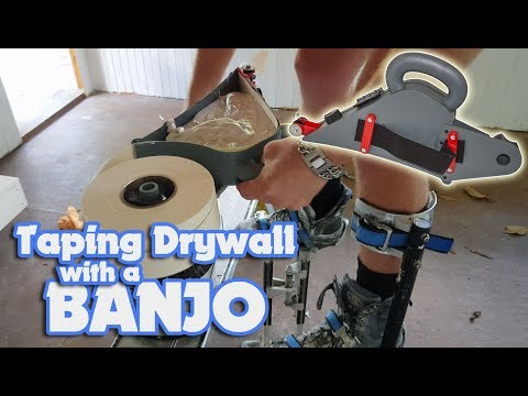 Save time Taping Drywall Joints with a Banjo