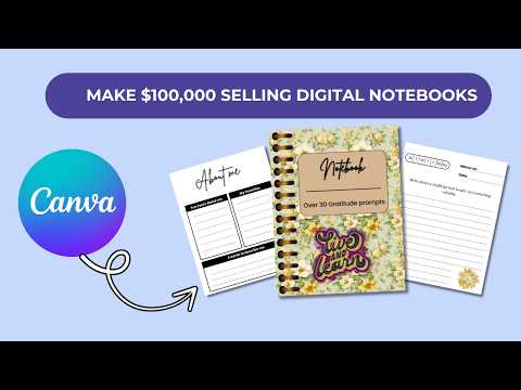 How to Create and Sell Digital Notebooks Without Spending Money!