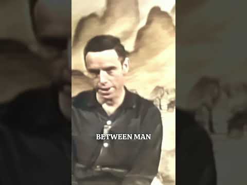 Alan Watts on pure awareness = as thought no longer interrupts, we feel our unity with the universe.