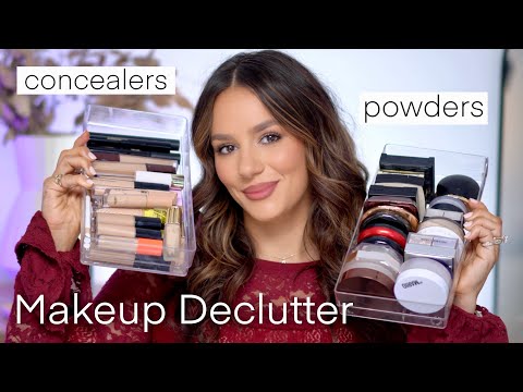 MAKEUP DECLUTTER: CONCEALERS & POWDERS- What I keep & What I Declutter || Tania B Wells