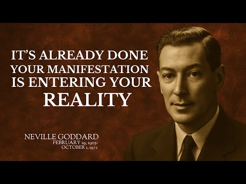 It’s Already Done — Your Manifestation Is Entering Your Reality '' ! NEVILLE GODDARD ! TEACHINGS