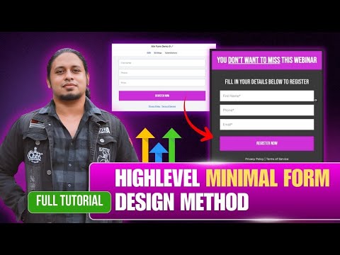 Design HighLevel Forms in 5 Minutes | Minimal Design Method