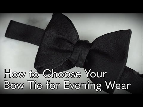 How to Choose Your Bow Tie for Evening Wear