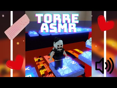ASMR RELAJANTE SONIDOS DE TECLADO EN TORRE DE ROBLOX