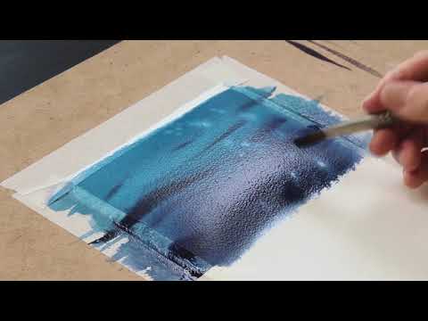 Watercolor exercise. Painting glare on water with artist Sergey Kurbatov
