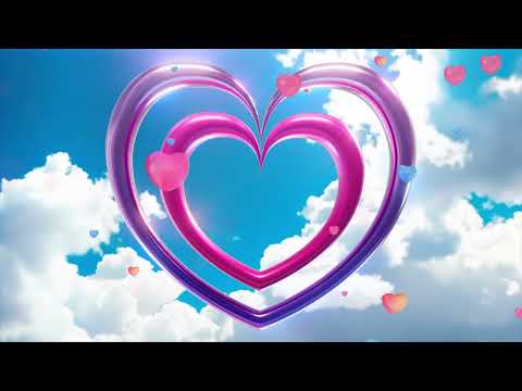 1 HOUR sky psychedelic hearts v1 | Happy San Valentine's Day Video Loop Wallpaper Screesaver