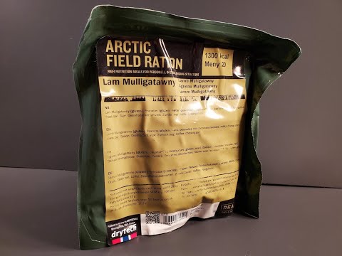 2022 Norwegian Lamb Mulligatawny Arctic Field Ration Freeze Dried Military MRE Food Review