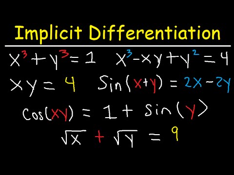 Implicit Differentiation Second Derivative Trig Functions & Examples- Calculus