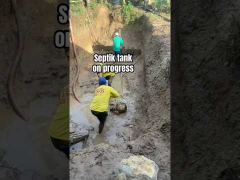 Septik tank pra mailipat na mga alaga! #septiktank #piggery #farming #shorts
