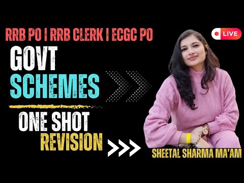 Government Schemes 2025 | RRB PO | RRB CLERK | Govt Schemes Current Affairs by Sheetal Mam #rrbpo