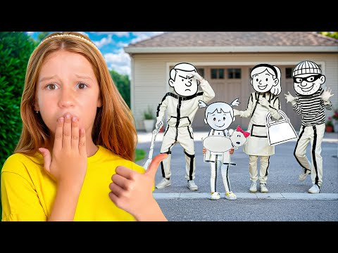 Nastya and Paper World story with friends