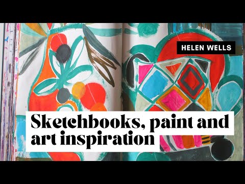 PAINTING IN MY SKETCHBOOK AND LOOKING IN ART BOOKS