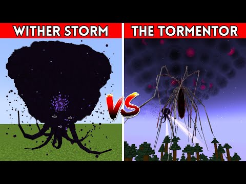The TORMENTOR vs Cracker's Wither Storm Mod || Minecraft New Scary Mod!!