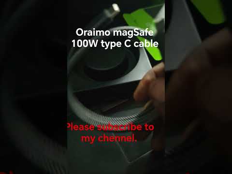 oraimo magSafe 100W type C cable unboxing.