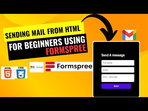 Submit a contact form without a Server Using Formspree  Tutorial