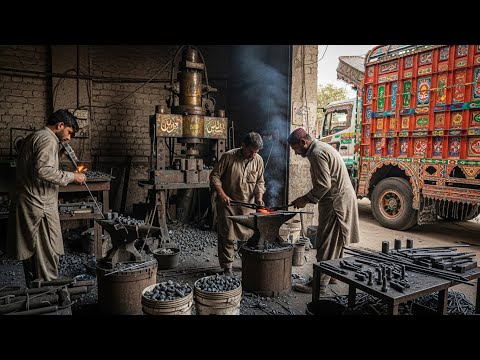 Recycling Process of Old Metal Scrap to Make Truck Stud Nut Bolt | Waste Recycling