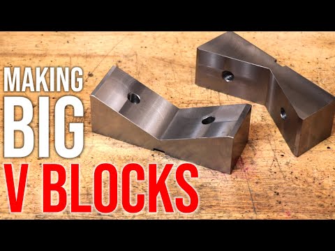Making a BIG  Set of V Blocks for the Milling Machine | Vise Jaws