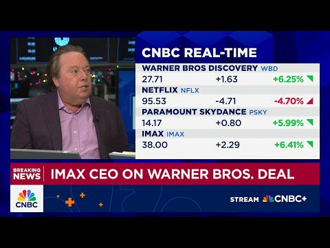 IMAX CEO on Paramount Skydance vs. Netflix battle for WBD: Whoever wins will be good for us