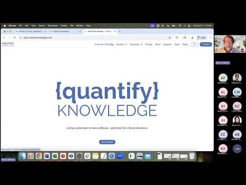 Nested Knowledge Basics - Creating an Account & Setting Up Search and Screening (October 21)