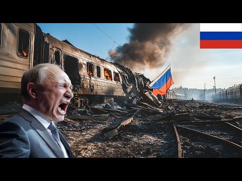 1 minute ago! A train carrying North Korean troops to Russia was destroyed by a Ukrainian missile.