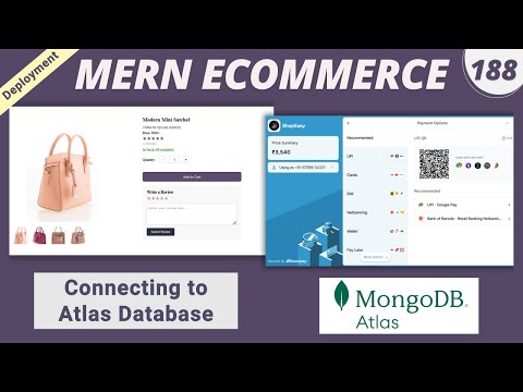 MERN Stack E-Commerce Project #188 : Connecting to MongoDB Atlas in MERN Project