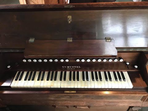 The last gasp (almost) of the Victor Mustel reed-organ.
