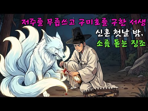 저주를 무릅쓰고 구한 구미호, 가난한 서생은 신혼 첫날 밤 섬뜩한 징조로 간신히 목숨을 건지다| 야담 |옛날이야기 |민담 |전설 | 설화