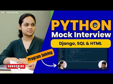 PYTHON Mock Interview | One Of the BEST Mock Interview With PROGRAM Solving | Data Science | AI