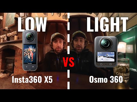 DJI Osmo 360 vs Insta360 X5 LOW LIGHT BATTLE