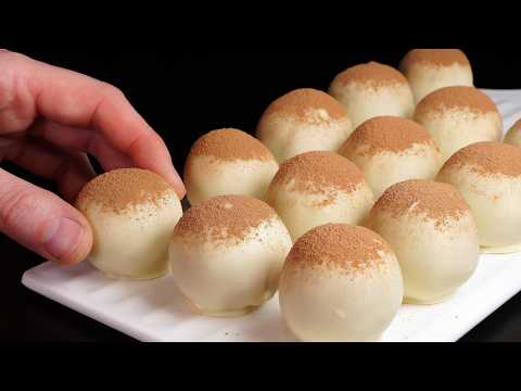 Tiramisu-Bällchen! Ein hausgemachtes Dessert, das nicht gebacken werden muss!