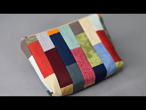 Secrets to clever patchwork with just discarded/recycled fabrics #craft