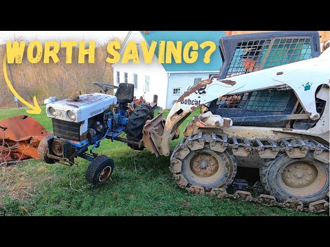 Mitsubishi Diesel Tractor saved from the SCRAP! Will it RUN!???