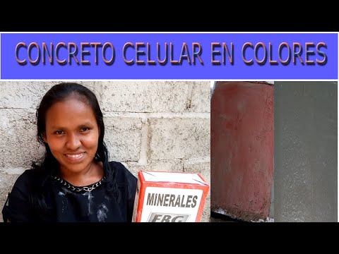 CELLULAR CONCRETE IN COLORS.