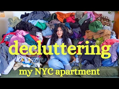 Decluttering My Tiny NYC Apartment | Body Double With Me