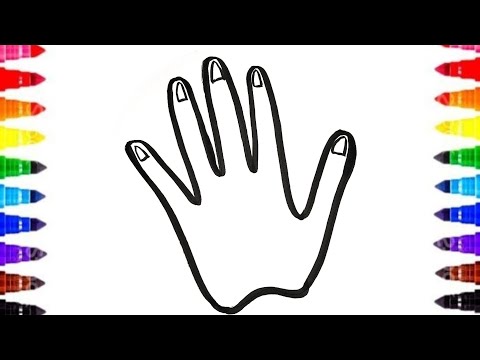 Hand ✋ Drawing Painting And colouring for the preschool kids and toddlers