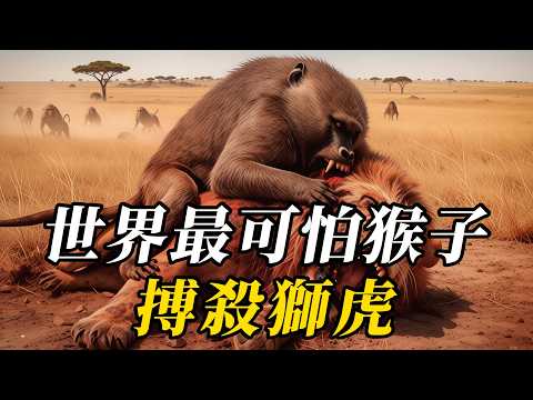 全世界10種最可怕的凶猴，戰力碾壓大型豹子，第壹名的山魈到底有多恐怖？獅子見了都繞道走！#世界之最 #动物 #动物世界 #科普 #百科密码  #知识渊博 #特有種