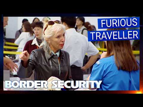 Passenger Erupts Over Search of Unusually Heavy Bag | S2 Ep 2 | Border Security Australia