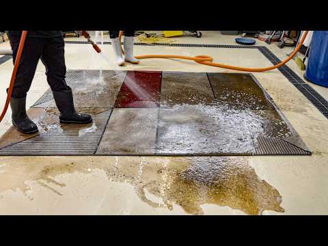 Satisfying! Man Deep Cleans EXTREMELY DIRTY Carpet  Carpet Restoration Master
