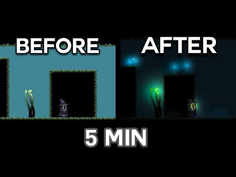Create 2D lighting in Unity 2022 in 5 MINS!