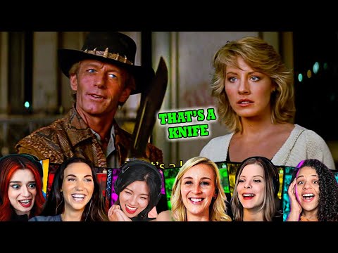 TOP "That's Not A Knife" Reactions! Crocodile Dundee (1986) Movie Reaction *First Time Watching*