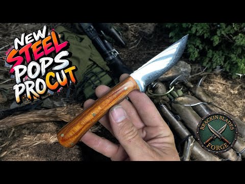 Making a Hunting knife with a New type of steel | Pops ProCut